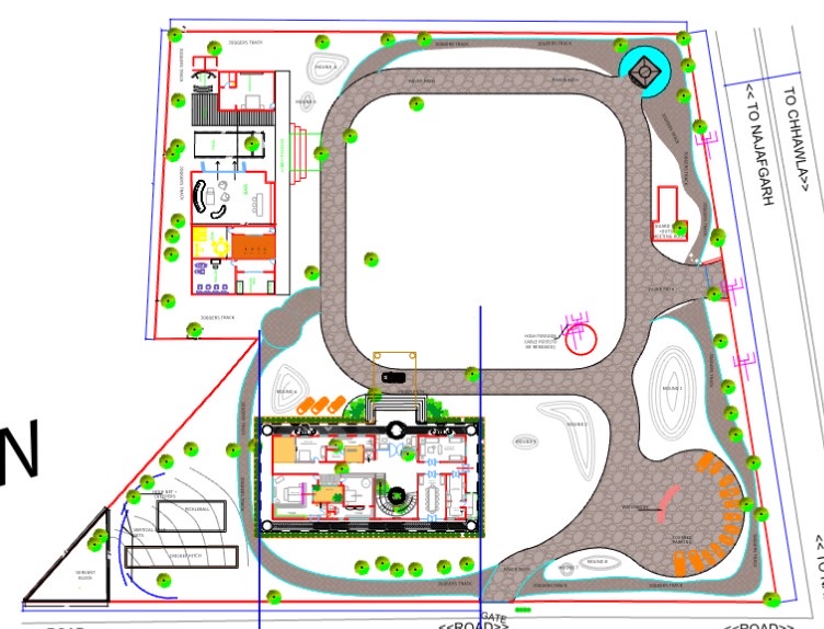 Chhawla Farm — site plan drawing